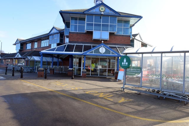 Everything is quiet at Seaburn Morrisons as this picture shows.
