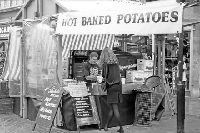 Nick Shepherd has been selling baked potatoes on The Moor for 31 years.