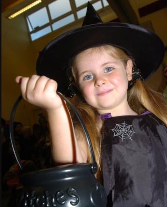 Chloe-Leah Cullingworth, aged four from Balby. Dressed as a witch in 2007.