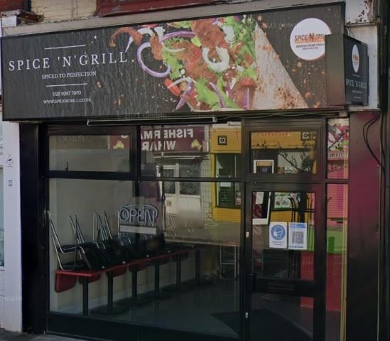 In ninth place, we have Spice 'N' Grill in Fawcett Road, Southsea.
