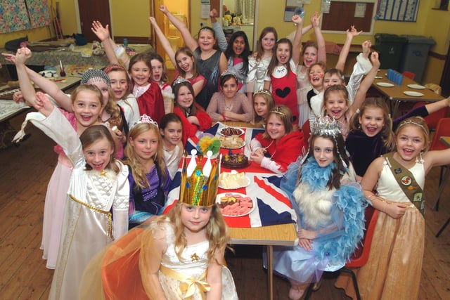 In 2006 1st Blidworth St Marys Brownies held a Queens Tea Party on Tuesday to celebrate raising £533.43 as part of the Childrens Marathon Challenge for children with leukemia.