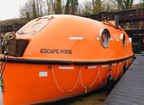 This escape pod on the Forth & Clyde Canal would guarantee a memorable staycation.