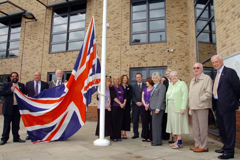 Chairman of West Lindsey District Council Coun Owen Brierley raised the Union Jack at the Guildhall to celebrate the Royal Wedding
