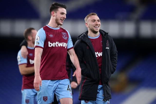 Declan Rice to Chelsea is one of those rumours that just refuses to die. The West Ham midfielder is enjoying another stellar season, and with the Blues hitting a sticky patch of late, could Frank Lampard be tempted to splash the cash again in a bid to strengthen his ailing side? A move is currently priced at 3/1. (Photo by Alex Pantling/Getty Images)