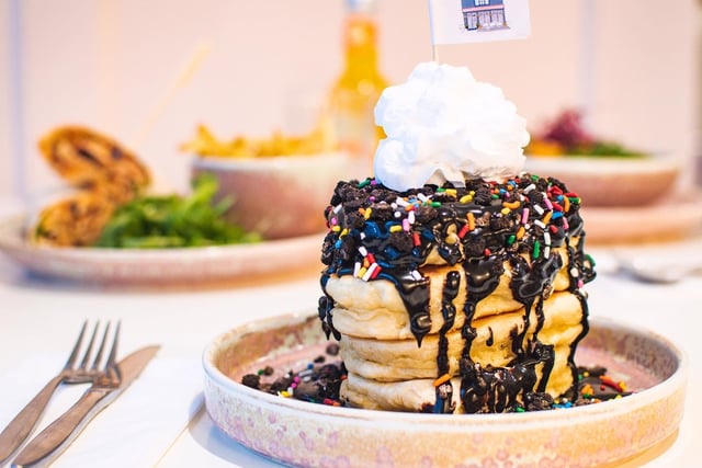 The tearoom often does specials, such as these Oreo Party Pancakes. Pancakes can often be made vegan too, as they stock vegan cream which can be added to pancakes or vegan milkshakes.