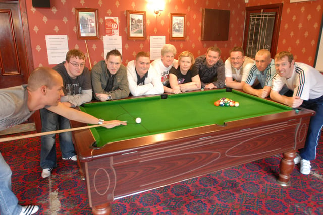 These big-hearted pool players staged a 12-hour marathon at the pub 14 years ago but do you recognise them?