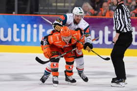 Ouch: Belfast Giants will get an early start to the season Pic Dean Woolley