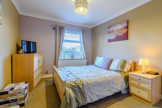The main bedroom is a good-sized double overlooking the back garden. It has a radiator and coving to the ceiling, while there is also plenty of room for storage and your TV.