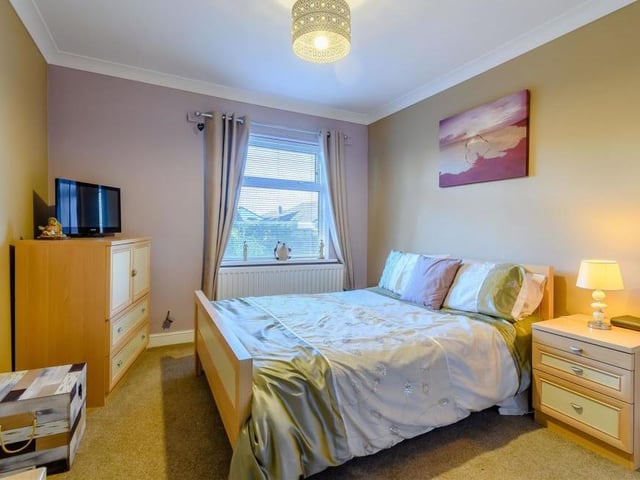 The main bedroom is a good-sized double overlooking the back garden. It has a radiator and coving to the ceiling, while there is also plenty of room for storage and your TV.