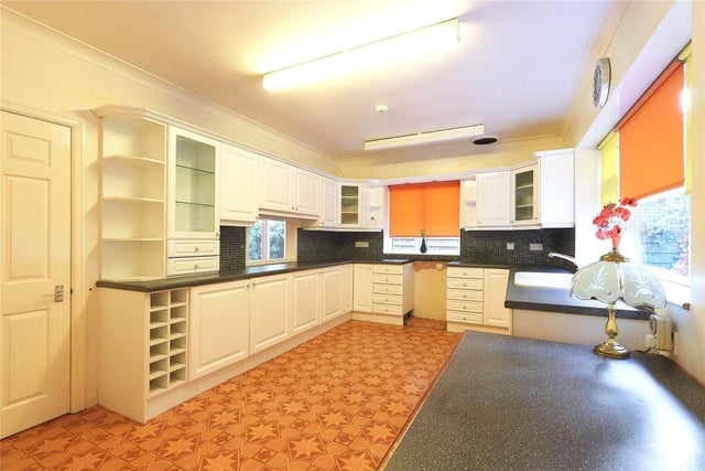 The property has a good sized family kitchen