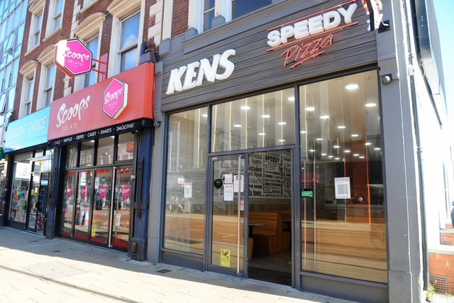 Scoops Gelato and Kens Fried Chicken are both open to order takeaway deliveries from in Commercial Road, Portsmouth - however dining in is not allowed under new measures. Picture: Sarah Standing (051120-7742)