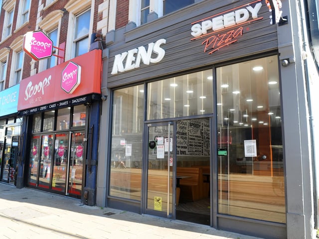 Scoops Gelato and Kens Fried Chicken are both open to order takeaway deliveries from in Commercial Road, Portsmouth - however dining in is not allowed under new measures. Picture: Sarah Standing (051120-7742)