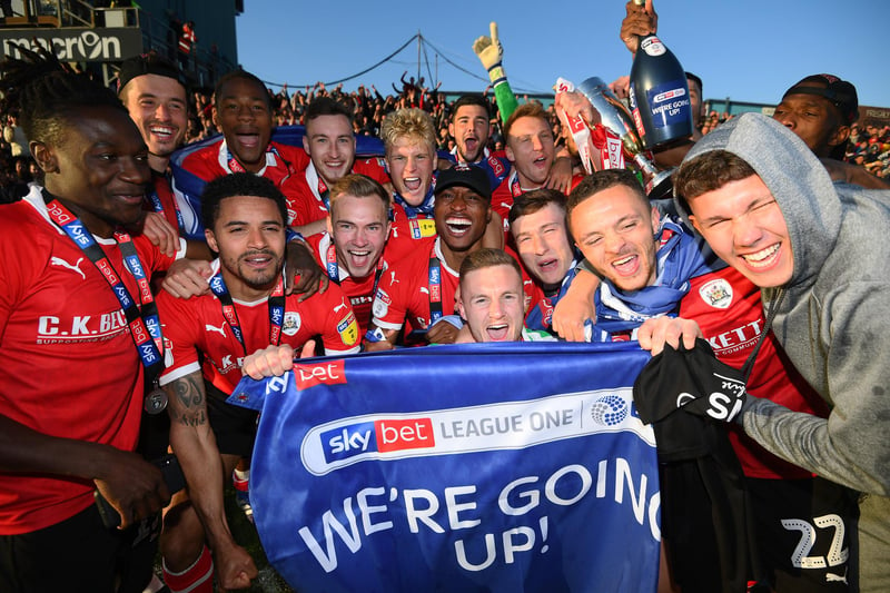 Barnsley bounced straight back in the 2018/19 season as League One runners-up. Sunderland, who finished fifth, lost in the play-off final while Burton Albion came ninth.