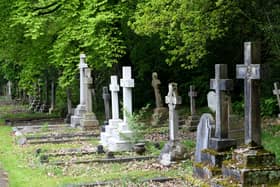 Sheffield may be one of the safest cities to live – but official figures have revealed the parts of the city where people are most likely to die. File picture shows gravestones in a cemetery.