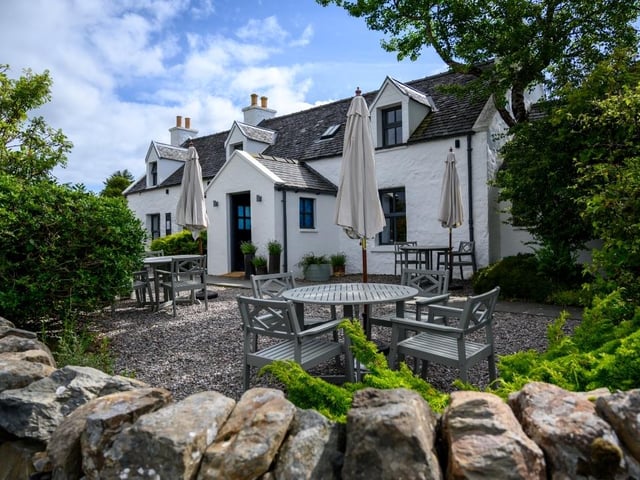 The Three Chimneys is one of Scotland's most iconic restaurants and also has 5-star accommodation. It sits beside the sea on the Isle of Skye.