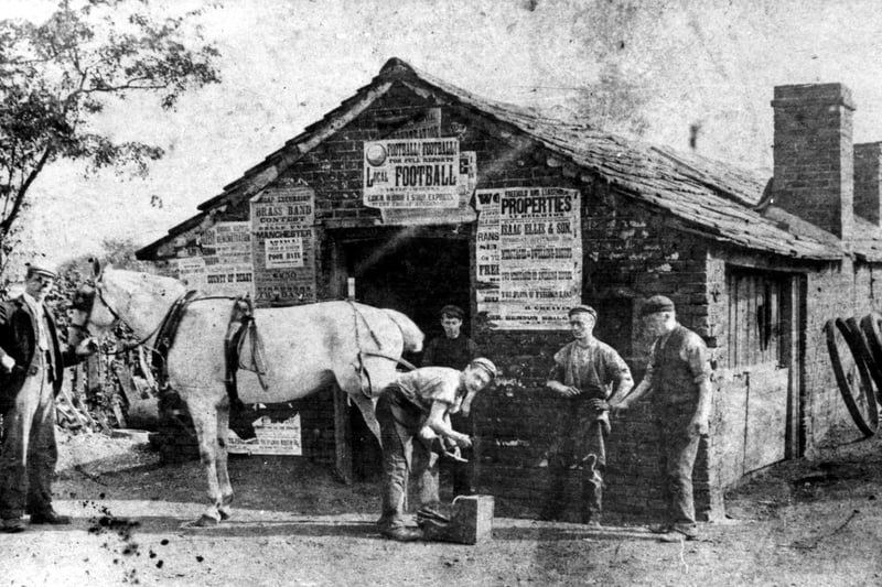 A blacksmith's forge in Main Street, Hackenthorpe. Ref no: s09725