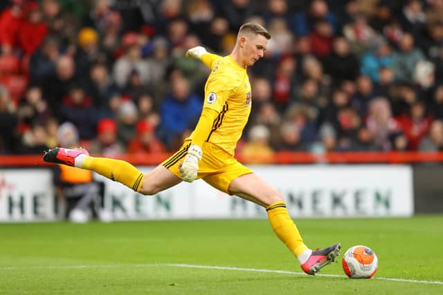 The short-term future of Sheffield United's on-loan goalkeeper Dean Henderson has been one of the week's major talking points (Photo by Richard Heathcote/Getty Images)