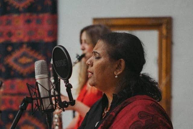 One of the musicians taking part in the project, vocalist Deepa Shakthi 