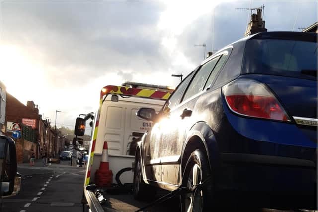 Uninsured cars are being seized by South Yorkshire Police