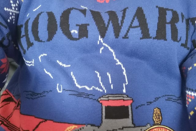 Lesley Peters got in to the spirit with a Harry Potter themed jumper.