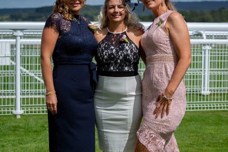 Ladies Day at Qatar Goodwood Festival, Goodwood on 29th July 2021
Pictured: Ladies enjoying themselves at Goodwood
Picture: Habibur Rahman