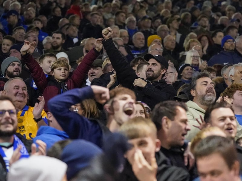 Colby Bishop made his surprise return - much to the delight of everyone inside Fratton Park on November 9.