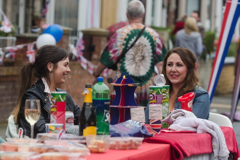 A street party was held in Arncliffe Gardens to celebrate the Queen's 90th birthday and it gave these people the chance to have a good old chat in 2016.
