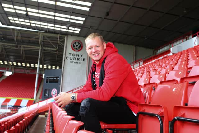 Goalkeeper Aaron Ramsdale has returned to Sheffield United, three years after leaving for AFC Bournemouth: Simon Bellis/Sportimage