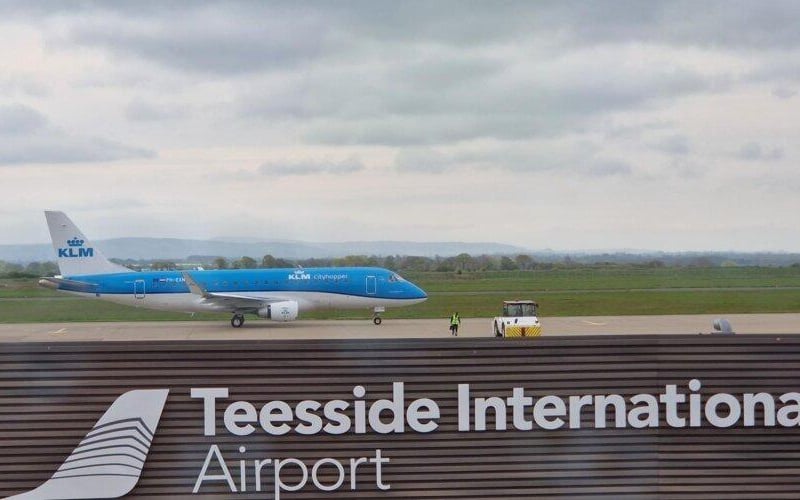 Teesside International Airport - 19 minutes and six seconds.