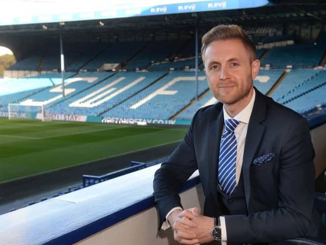 Sheffield Wednesday’s Chief Operating Officer, Liam Dooley, at Hillsborough. (Image provided by Steve Ellis)