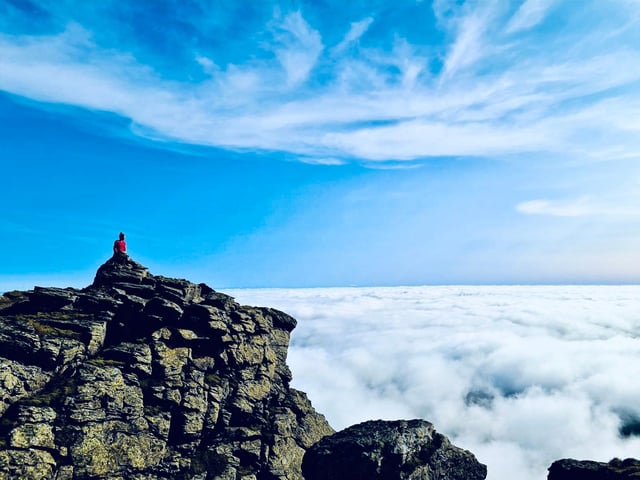 "I sometimes go with just me and my fiancée," said Natalie, "whereas other times I will advertise an event on a walking group; or go on my own if I feel capable and sufficiently skilled for the hill in question."