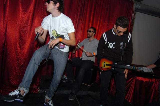 From left, Toddla T, Reverend and the Makers frontman Jon McClure and Arctic Monkey Matt Helders launch the first Tramlines Festival at The Common Room in Sheffield in July 2009.
