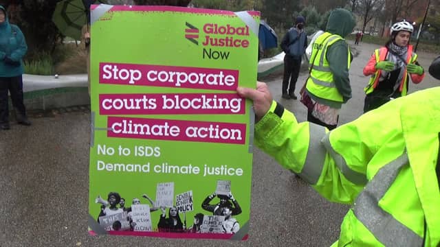 Stop corporate courts blocking climate action