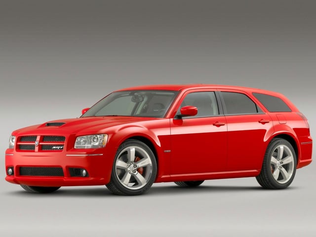 Handsome? No. Subtle? No? Big and fast? Yes. The Magnum SRT8 was essentially a rebadged Chrysler 300C but with some performance upgrades to help keep the 425bhp from its 5.7-litre V8 Hemi under control. It could hit 60 in 5.1secs