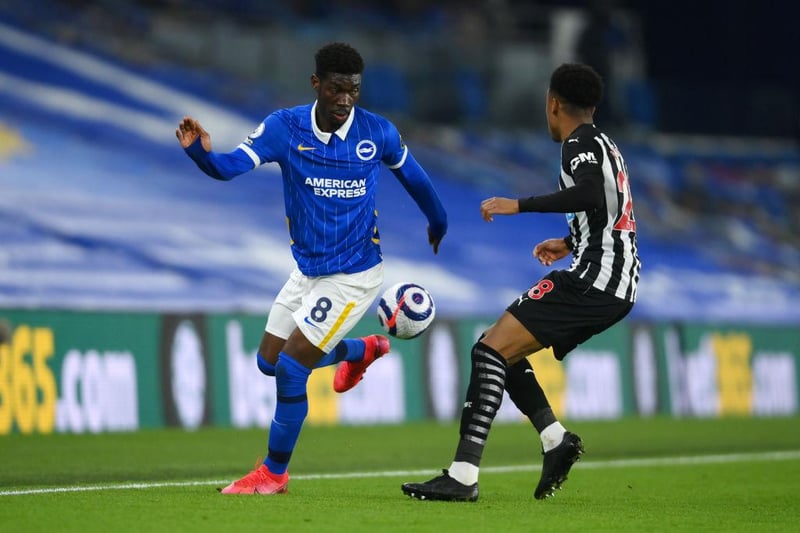 Liverpool have emerged as favourites to sign Brighton midfielder Yves Bissouma this summer, according to bookies. (Sky Bet)

(Photo by Mike Hewitt/Getty Images)