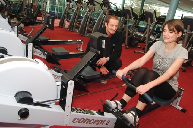Sutton Lammas Leisure Centre new gym, pictured is Fitness Manager James Lindley with a client back in 2008
