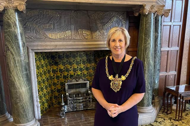 Councillor Gail Smith, Lord Mayor, will jump from a plane at 15,000 feet for charity in just over a month's time to raise money for: the Salvation Army, the Sheffield’s Hospitals Charity and the Friends of Hi5s.