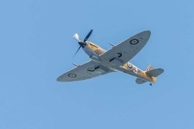 Andy Gregory snapped the Spitfire's under side during the flypast