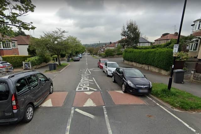 A Google Maps image of Bannerdale Road, Sheffield which is part of the new 20mph zone in Carterknowle