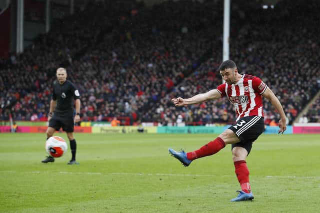 Enda Stevens could miss Sheffield United's FA Cup clash at Reading: Simon Bellis/Sportimage