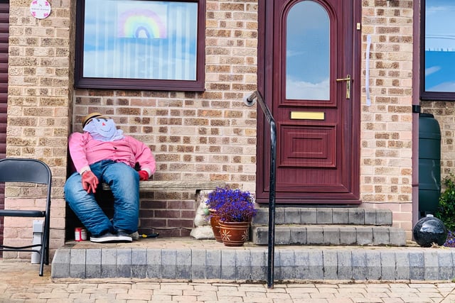 Scarecrows were positioned all around the streets of Wadsley