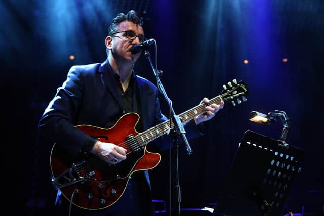 Alongside Alex Turner's band, singer-songwriter and former Pulp member Richard Hawley also features on the Peaky Blinders soundtrack, with a cover of Bob Dylan's 'Ballad of  a Thin Man'. (Photo by Gareth Cattermole/Getty Images)