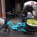 E-cargo bike delivery near Kelham from Russell's Bicycle Shed Deliveries.