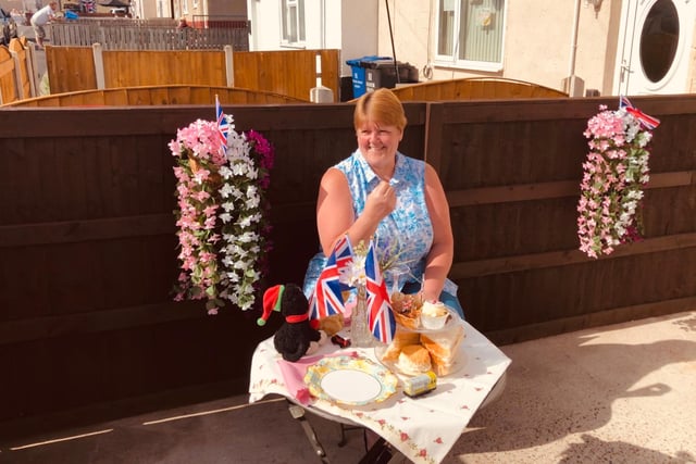 Residents mark the anniversary of VE Day in Askern