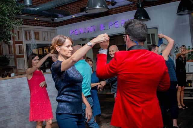 Dance lessons at the Perini & Perini Bar at Ponti’s Italian Kitchen in Fox Valley