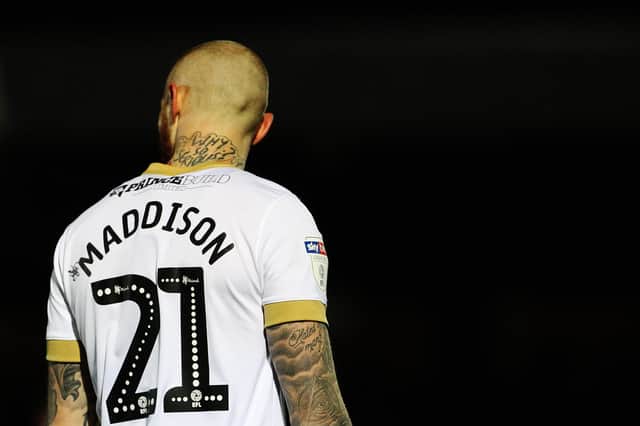 KINGSTON UPON THAMES, ENGLAND - MARCH 12: Marcus Maddison of Peterborough United seen during the Sky Bet League One match between AFC Wimbledon and Peterborough United at The Cherry Red Records Stadium on March 12, 2019 in Kingston upon Thames, United Kingdom. (Photo by Ker Robertson/Getty Images)