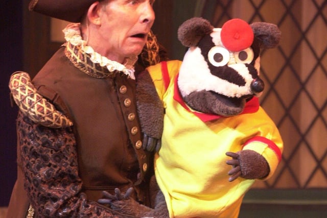 Pictured at the Lyceum Theatre, Sheffield where the Panto Dick Whittington is being staged. Seen is  Bodger and Badger.