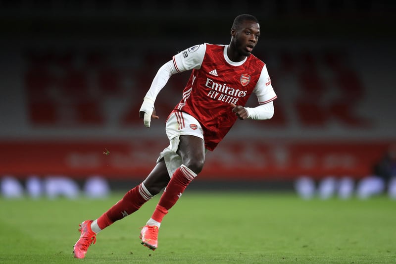 Total estimated Premier League net spend: £604 million. Most expensive signing: Nicolas Pepe from Lille - £72 million. Number of seasons in the Premier League: 29.