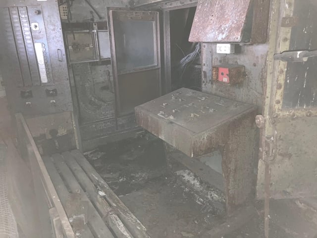 A picture of an area never shown before, this is part way up heapstead building two where the coal skips brought coal up the shaft.