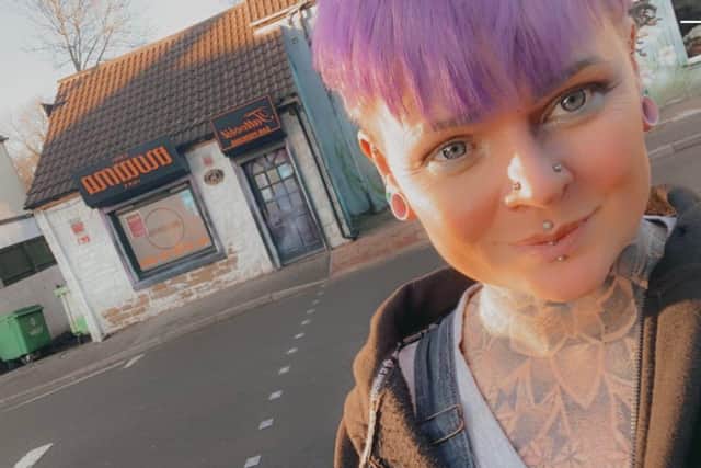 Sheffield tattoo artist Krissy Langley, owner of the Momma Inks studio in Chapeltown.